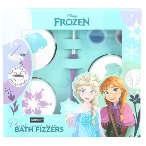 Disney Frozen Dárková kazeta 6ks (3xbomba, 2xbarvy, štětec)