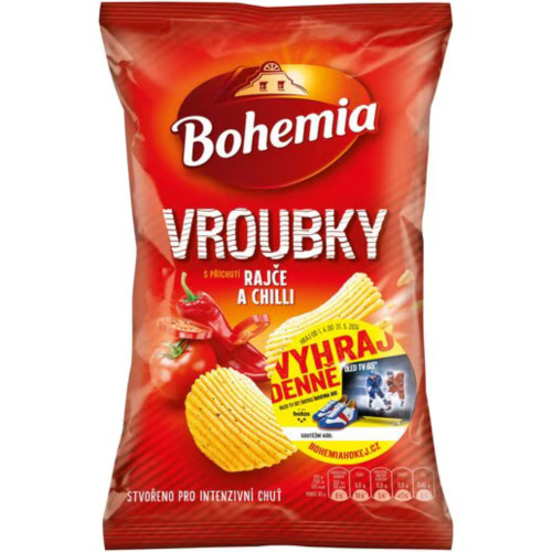 Bohemia chips 120g vroubky rajče a chilli (18)