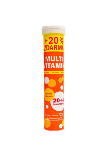 MaxiVita Šumivé tablety multivitamín 20+4 72g