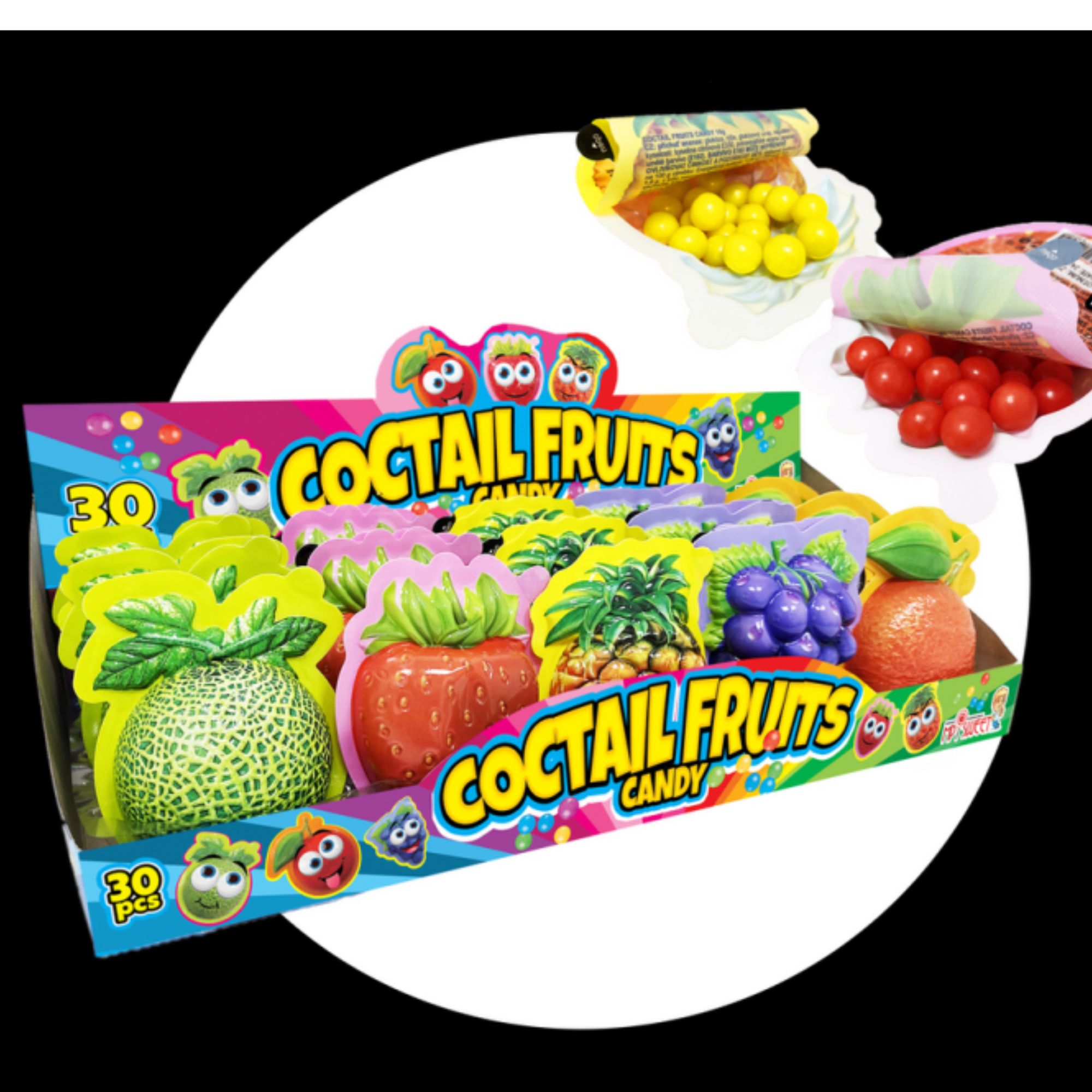 MP Sweet Coctail fruits candy 10g bonbóny (30) Tham & Ha Plus