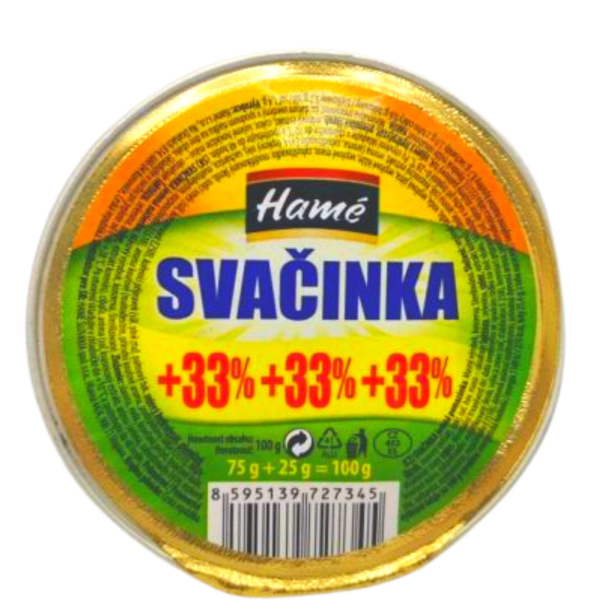 HAMÉ paštika Svačinka 75g + 33% 100g (16) | Eshop Tham & Ha Plus