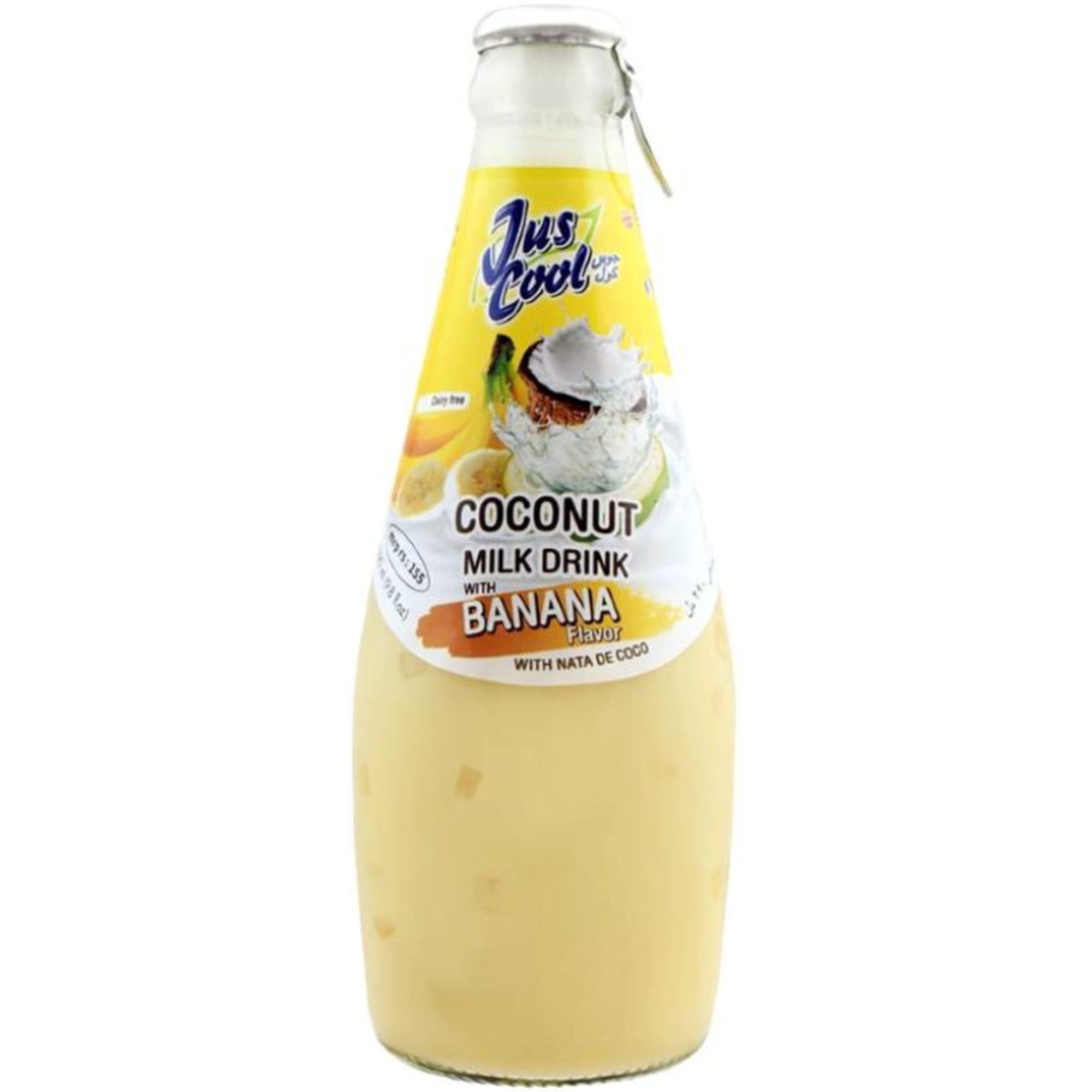 Jus Cool Coconut Milk Drink 290ml Banana (24) Tham & Ha Plus