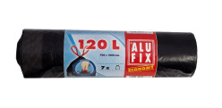 ALUFIX pytle na odpadky zatahovací 120L/7ks UNI 70x100cm černé (32)
