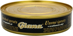 GIANA Šproty uzené celé 160g v oleji