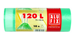 ALUFIX pytle na odpadky zatahovací 120L/10ks UNI 70x100cm zelené (tui rac) (18)