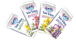 LARA vlhčené kapesní ubrousky 15ks Flowers