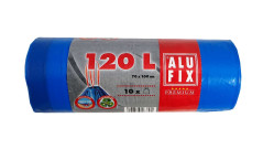 ALUFIX pytle na odpadky zatahovací 120L/10ks UNI 70x100cm modré (tui rac)