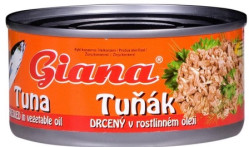 GIANA tuňák drcený 185g / 170g v rostliném oleji