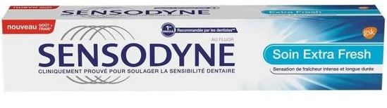 chi tiết Sensodyne zubní pasta 75ml Soin Extra fresh