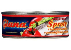 Giana Baltické šproty 240g v tomatové omáčce