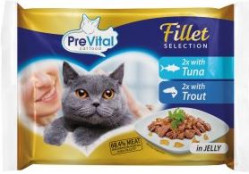 Trvan. 12/12/2024 Prevital nat NM kapsa kočka 4 x 85g tuňák, pstruh v želé