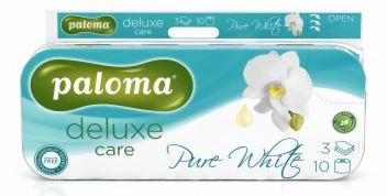 chi tiết Paloma Toaletní papír Deluxe 3-vrstvý 10ks pure white (bal/9)
