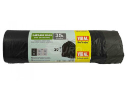 VIBAL Sáček zatahovací černý 35L 160g 50x60 (K4353BL)