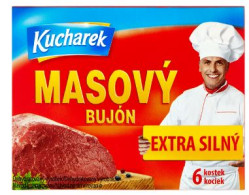 Kucharek masový bujón Extra silný 6 kostky 66g (24)