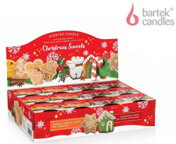 Bartek svíčka sklo 115g Christmas sweets (12)