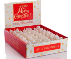 Bartek Svíčka 23g Merry Christmas figurky ECRU (35)