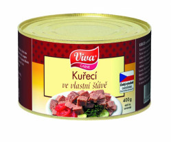 VIVA kuřecí maso ve vlastní šťavě 400g
