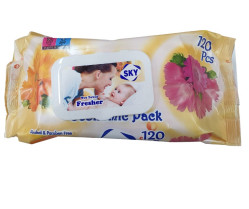 Sky vlhčené ubrousky 120ks - Gerbera Daisy