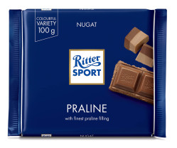 Ritter sport čokoláda 100g Praline nugát (13)