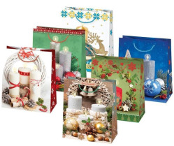 Vánoční dárková taška Torba T4 19x23x10,5cm 50387 (bal/10ks)