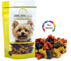 Fine dog Mini Doypack 100g - Kostičky Soft Mix (14)
