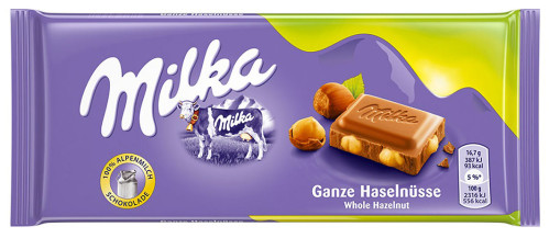 Milka 100g čokoláda Whole Hazelnut