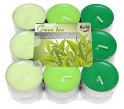 Bispol Čajové svíčky 18ks Green Tea