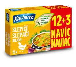 KUCHAREK slepičí bujón 12+3 150g (12)