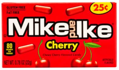 chi tiết Mike and Ike 22g Cherry žvýkací bonbonky (24)