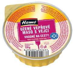 HAMÉ paštika 120g - Uzené vepřové maso s vejci (16)