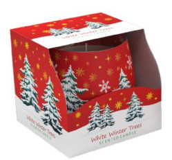 Santo svíčka 100g White Winter Trees SAS 8039 (12)