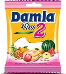 Damla 90g bonbóny New2 Fruit (žlutý) (24)