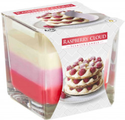 Bispol 3barevná svíčka ve skle 170g Raspberry Cloud (hop vuong)