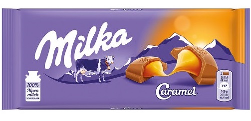 detail Milka 100g čokoláda Caramel (18)
