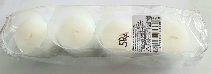 chi tiết Hřbitovní svíčky WK60 50g x 4ks bílý