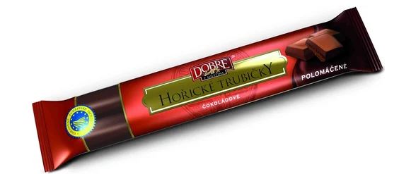 detail DOBRÉ Hořické trubičky 38g čokoládové polomáčené (25)