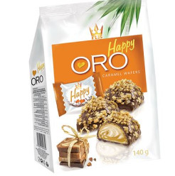Happy Oro Caramel wafers 140g (10)
