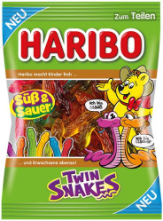 Haribo 175g Twin Snakes sauer (20)