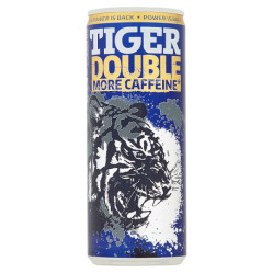 Tiger energy 0,25L plech Double Caffeine Strong (12)