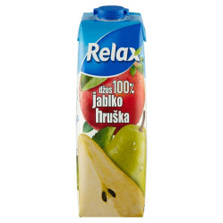 RELAX džus 100% Jablko Hruška 1l (12)