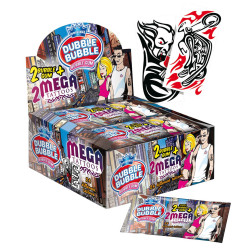 Dubble Bubble Mega tattoos City žvýkačky Jahoda 8g (24) H