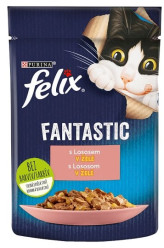 Felix fantastic kapsička 85g Adult s lososem v želé