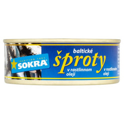 SOKRA 240g Baltické šproty v oleji (24)