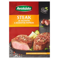 AVOKADO Steak se zeleným a růžovým pepřem 20g
