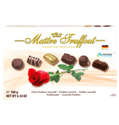 Maitre Truffout 180g bonboniéra růže bilá (8)