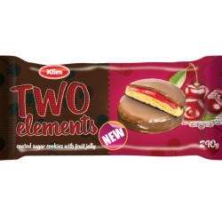Klim Two Elements 290g sušenky v polevě s želé Cherry (18)