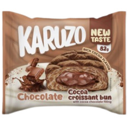 Karuzo Croissant Bun 82g Cocoa Chocolate (24)