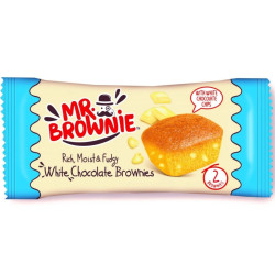 Mr.Brownie Brownies 50g Bílá čokoláda (12)