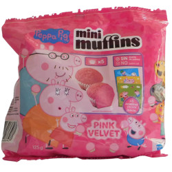 El Quiteriano Mini Muffins 125g Peppa Pig Pink Velvet (10) Trvan. 5/2026