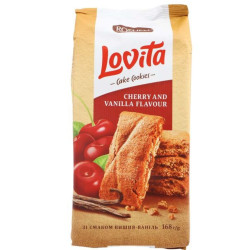 Roshen Lovita 168g Cake cookies - Cherry / Vanilla (16)